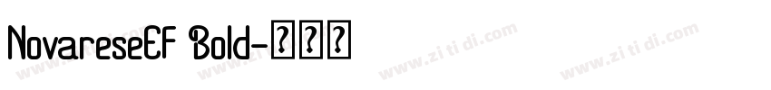 NovareseEF Bold字体转换